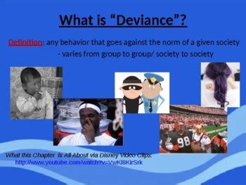 Deviant Behavior PowerPoint by Steven's Social Studies Department