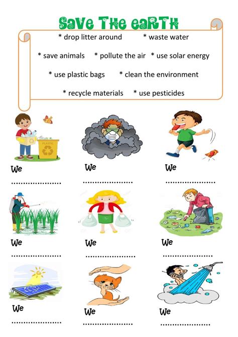 Environment interactive and downloadable worksheet. You can do the ...