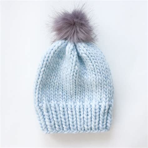 Knitting Pattern Chunky Wool Hat - Mikes Natura