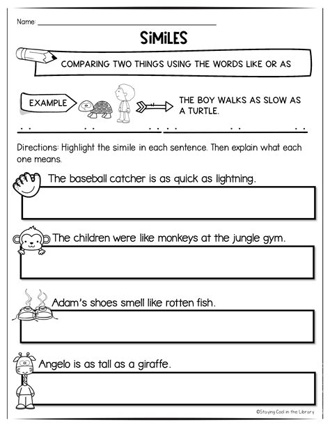 Englishlinx.com | Figurative Language Worksheets - Worksheets Library