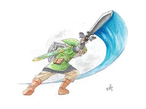 [SS] My take on some Skyward Sword Link art (I think that’s where it’s originally from?) : r/zelda