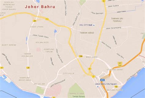 Map of Johor Bahru