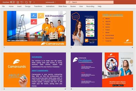 Powerpoint or any slide tool templates for digital company | Freelancer