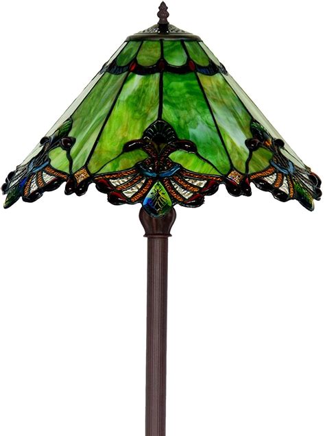 Large Jewel Carousel Green Stained Glass Tiffany Floor Lamp – Joanne Tiffany