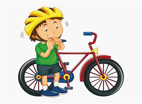 Boy Wearing Bike Helmet, HD Png Download , Transparent Png Image - PNGitem