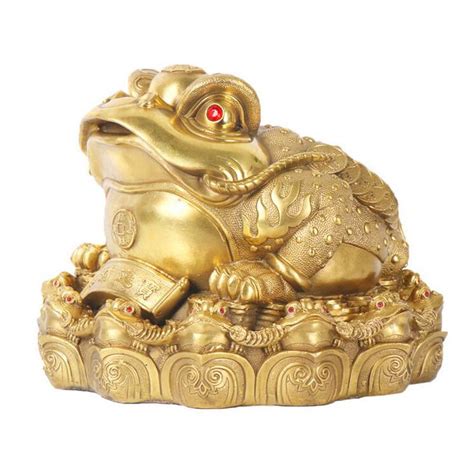 Buy CUUYQ Feng Shui Three Legged Wealth Frog/Money Toad Statues ...