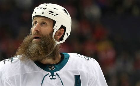 Part Of Joe Thornton's Beard Got Ripped Out During A Hockey Fight