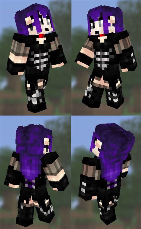 Goth Minecraft skin by DinowCookie