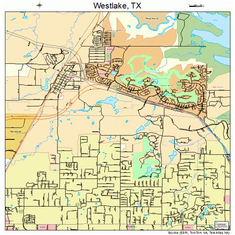 Westlake Texas Street Map 4877620