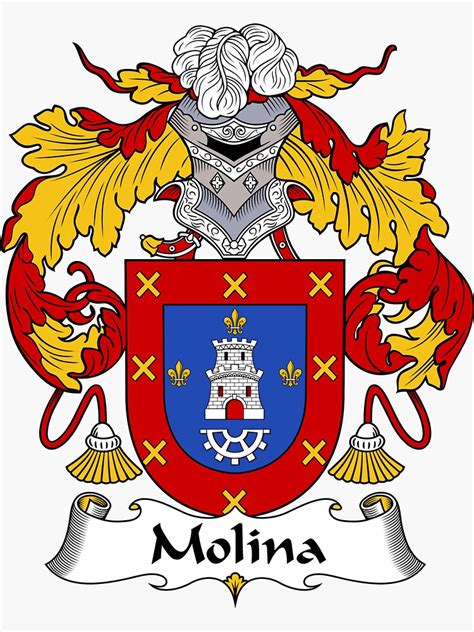 "Molina Coat of Arms/Family Crest" Sticker for Sale by carpediem6655 ...