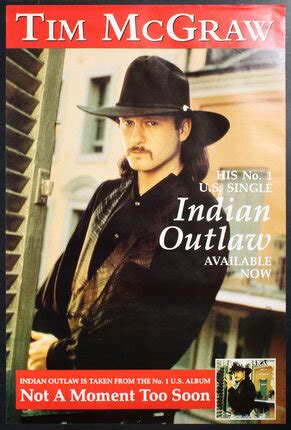 Tim McGraw - Indian Outlaw | Original Vintage Poster | Chisholm Larsson Gallery