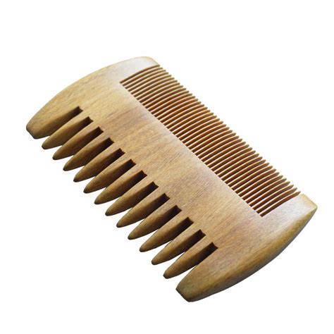 Wood Comb Wooden Pocket Beard Comb Handmade Coarse Wide Fine Tooth Hair Comb L | eBay