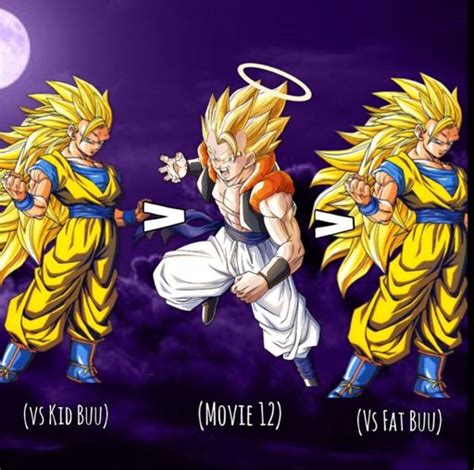 SSJ3 Goku (vs Kid Buu) > Super Gogeta (M12) > SSJ3 Goku (vs Fat Buu) | DragonBallZ Amino