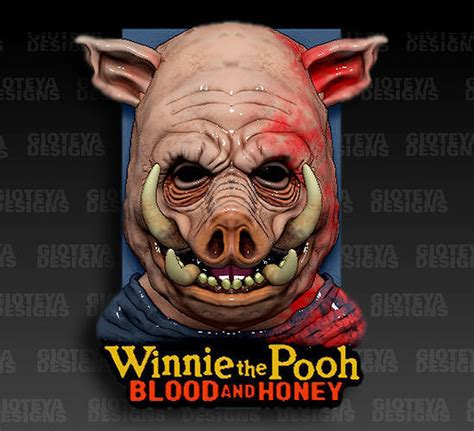 Winnie The Pooh Blood and Honey Piglet 3D model | CGTrader