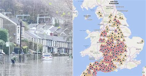 Flood map in full with 227 alerts after Storm Bert ravages UK - full list of alerts - Mirror Online