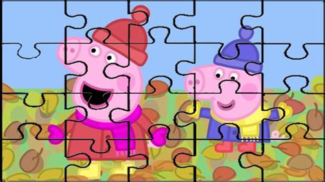 Peppa Pig Puzzle Games for Kids Fun - YouTube