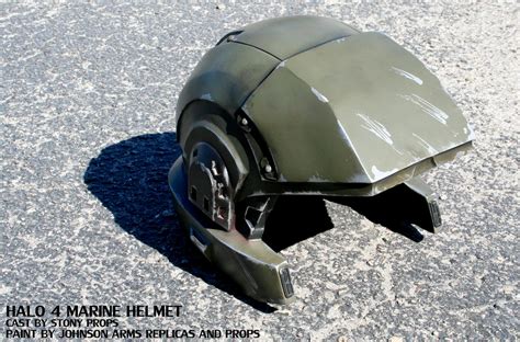 Halo 4 Marine Helmet Replica by JohnsonArmsProps on DeviantArt