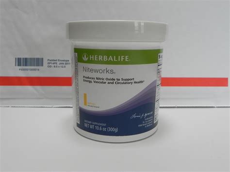 Herbalife Niteworks Cardio Supplement Lemon 300g 10.6oz 2011