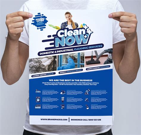 Cleaning Service Poster Template in PSD, Ai & Vector - BrandPacks