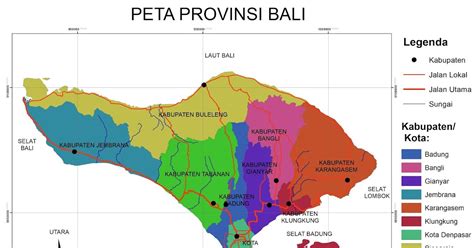 PETA PROVINSI BALI