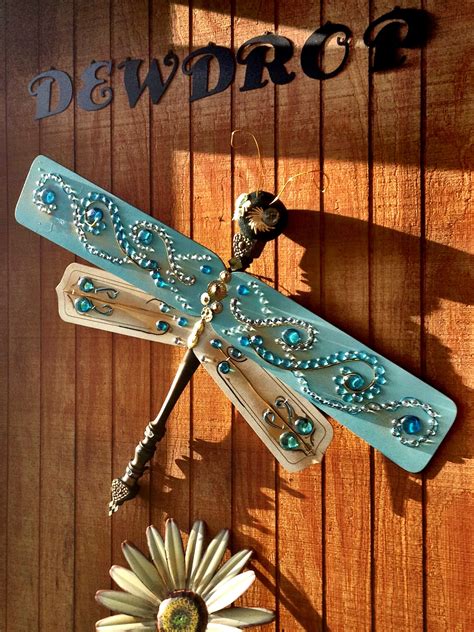 Dragonfly-- An idea I found on Pinterest. I changed the template and decorated mine with misc ...