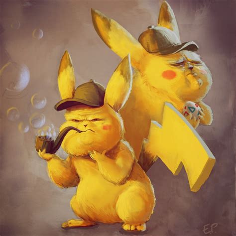 ArtStation - Detective Pikachu - A nice Togepi in this trying time?