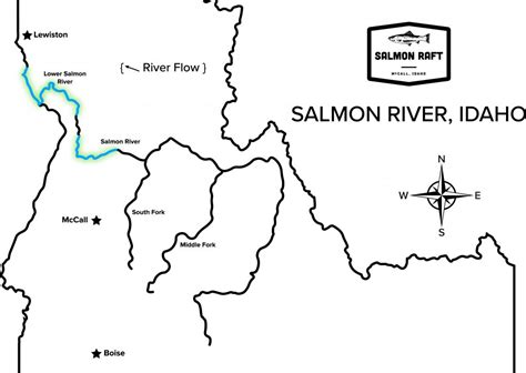 Free Printable Idaho (ID) Rivers Map