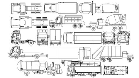 Fire Truck 2d Autocad Blocks