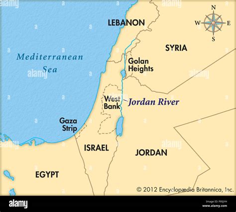 Jordan river maps cartography geography jordan hi-res stock photography and images - Alamy