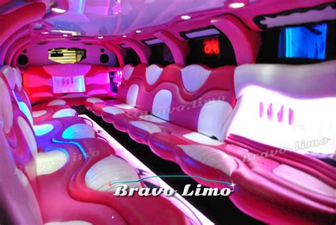 Rent Pink Hummer H2 Limo - Bravo Limo Services