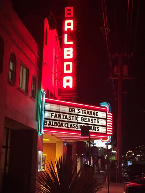 Balboa Theatre on Balboa Street, open since the 1920s. | Vintage neon signs, Night life, Balboa