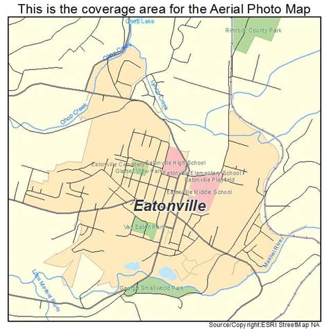 Aerial Photography Map of Eatonville, WA Washington