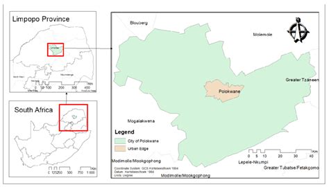 Polokwane intermediate city location map Source: Map drawn by Moffat ...