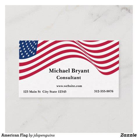 American Flag Business Card Templates Free