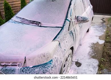 Car Wash Home Car Covered Foam Stock Photo 2214865651 | Shutterstock