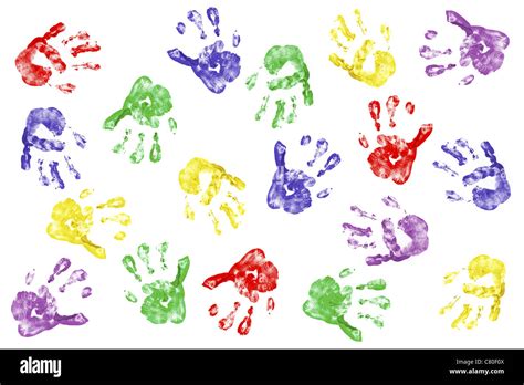 Kids Hand Prints Clipart