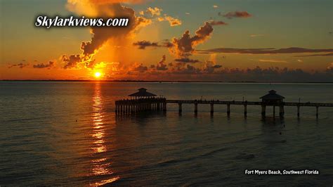 Aerial Views of Florida: Sunset at Fort Myers Beach (wallpaper)