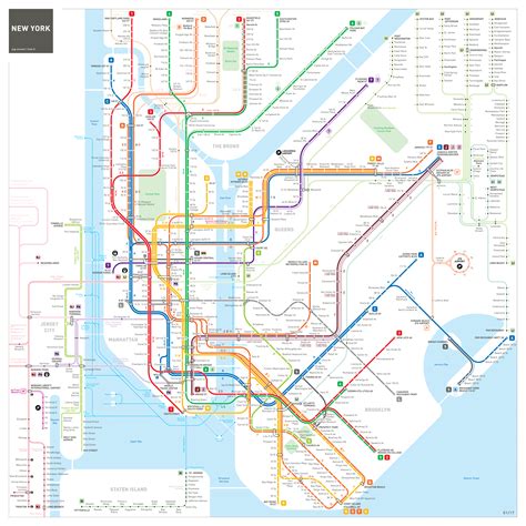 Comprehensive map of the entire New York - Newark - Jersey City transit ...