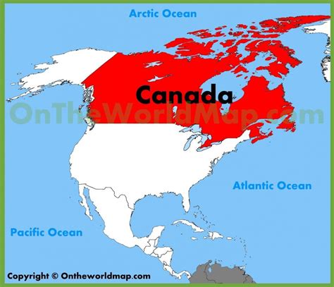 Map of america and Canada - Canada america map (Northern America - Americas)