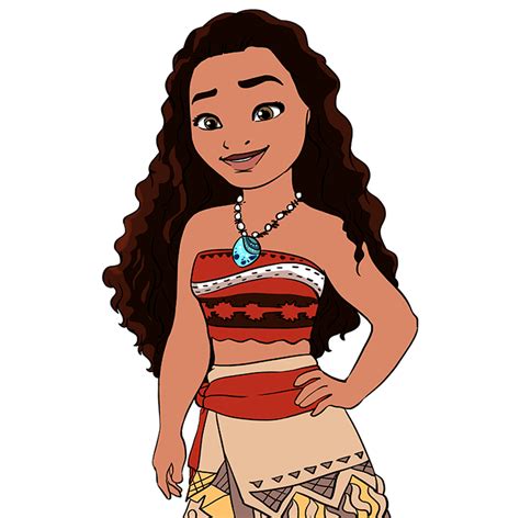 Easy Moana Sketch : How To Draw Baby Moana From Disney S Moana Draw ...