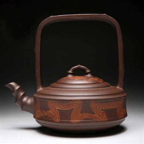 Chinese Yixing teapot handmade teapot Org JIAONI Ti Liang pot " Twist ...