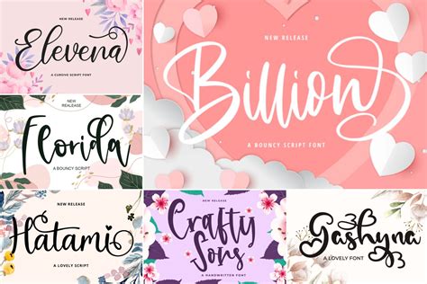 Calligraphy Font Bundle, Wedding Font Bundle, Handwritten Font, Script ...