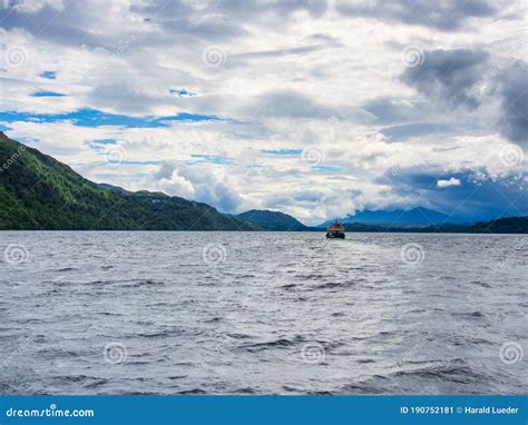 Boat on the Loch Ness stock image. Image of nature, great - 190752181