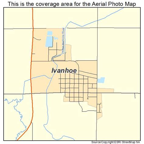 Aerial Photography Map of Ivanhoe, MN Minnesota