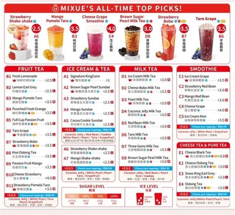 Mixue Menu Singapore Prices Promos & Review Updated 2024