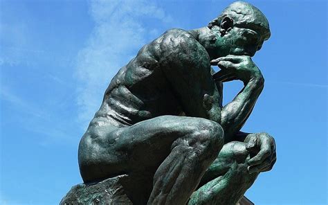 "The Thinker" Statue by Auguste Rodin - Dante Contemplating Hell