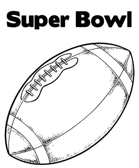 Super Bowl Coloring Pages at GetColorings.com | Free printable ...