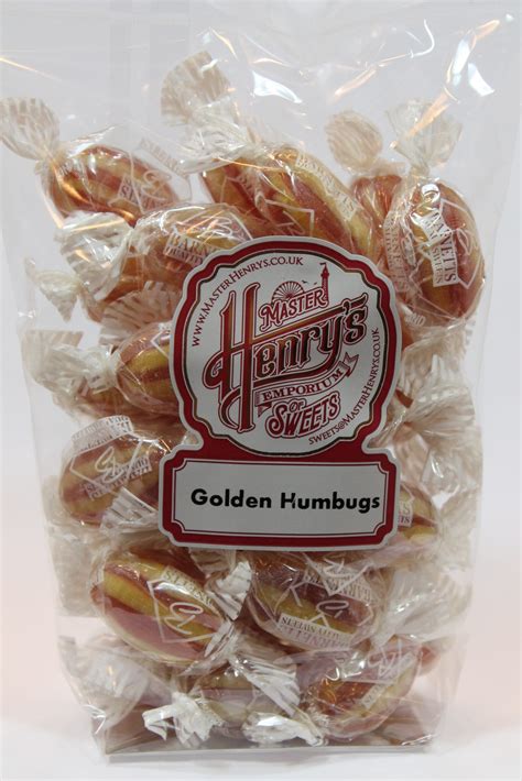 Barnetts Wrapped Golden Humbugs • Master Henry's Emporium of Sweets