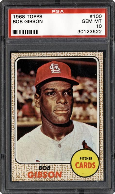 Auction Prices Realized Baseball Cards 1968 Topps Bob Gibson