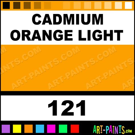 Cadmium Orange Light Artist Acrylic Paints - 121 - Cadmium Orange Light ...